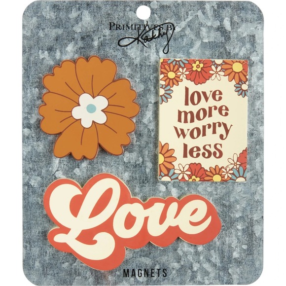 Love‎ More Worry Less Magnet Set - Picture 1 of 2